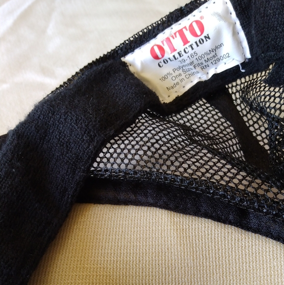 Otto Collection retro black trucker cap. - Picture 6 of 6